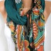 Teacher Gift Emerald Green Floral Cotton Scarf Shawl Summer Soft Cowl Wrap Gift Ideas For Her Women Fashion Accessories Women Scarves