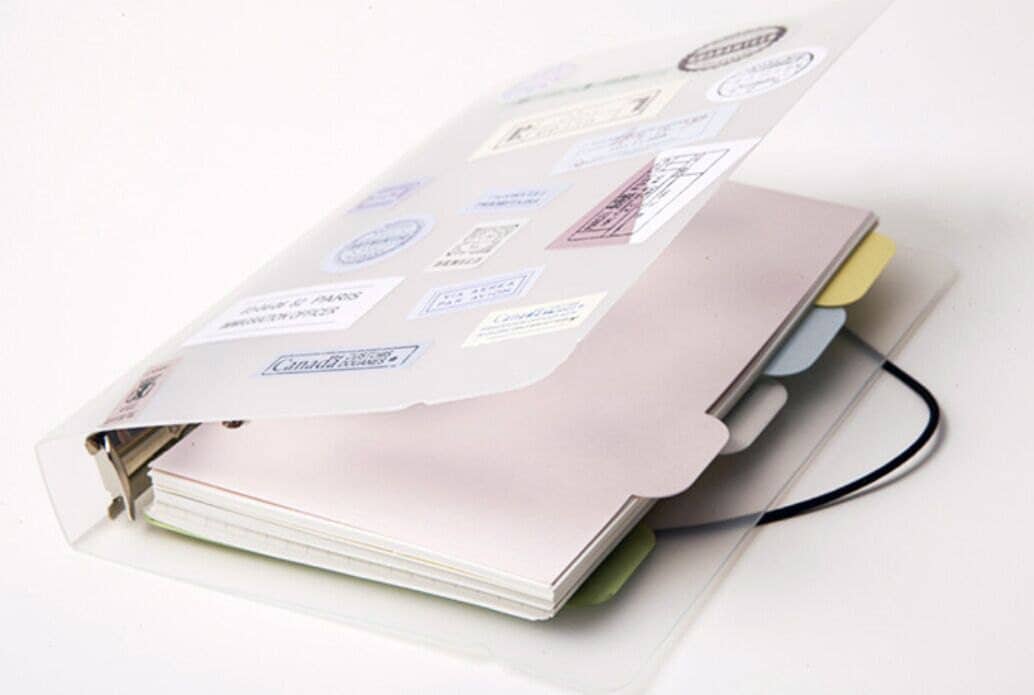 Plastic Binder refill notebook A5 ring binder by Dokkipaper