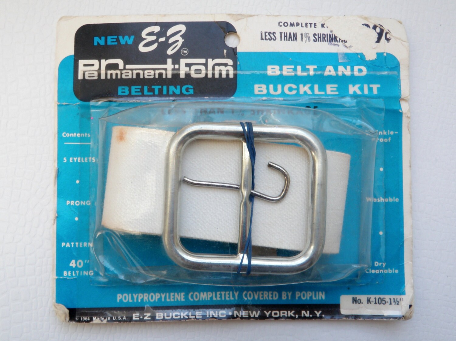 Vintage Belt and Buckle Kit Cover With Your Own Fabric EZ