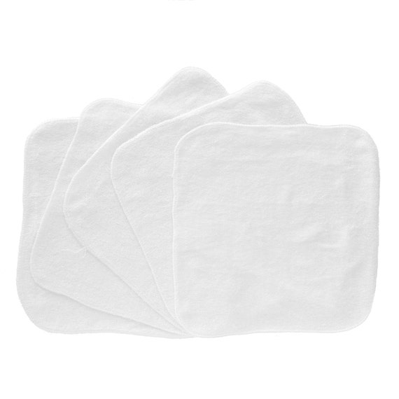Baby Washcloths White 10 Pack by TopsyTurvyDiaperCake on Etsy