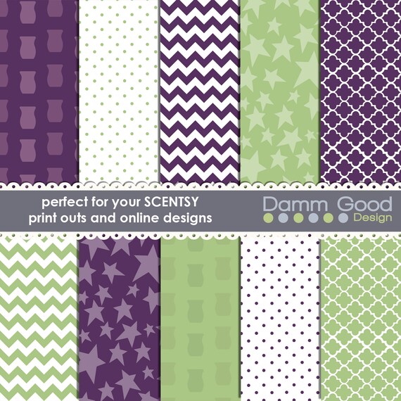 DIGITAL PAPERS Scentsy Inspired Backgrounds by DammGoodDesign