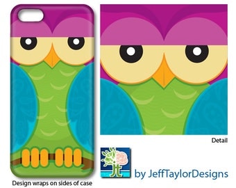 Purple Owl Phone Case for iPhone 5/5s, iPhone 6, iPhone 7, Galaxy s4 & s5