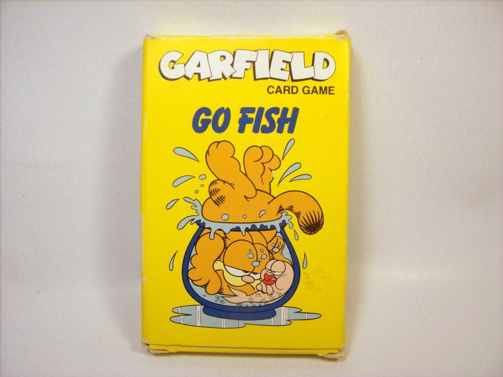 Vintage GARFIELD Go Fish Card Game / Complete with Instruction