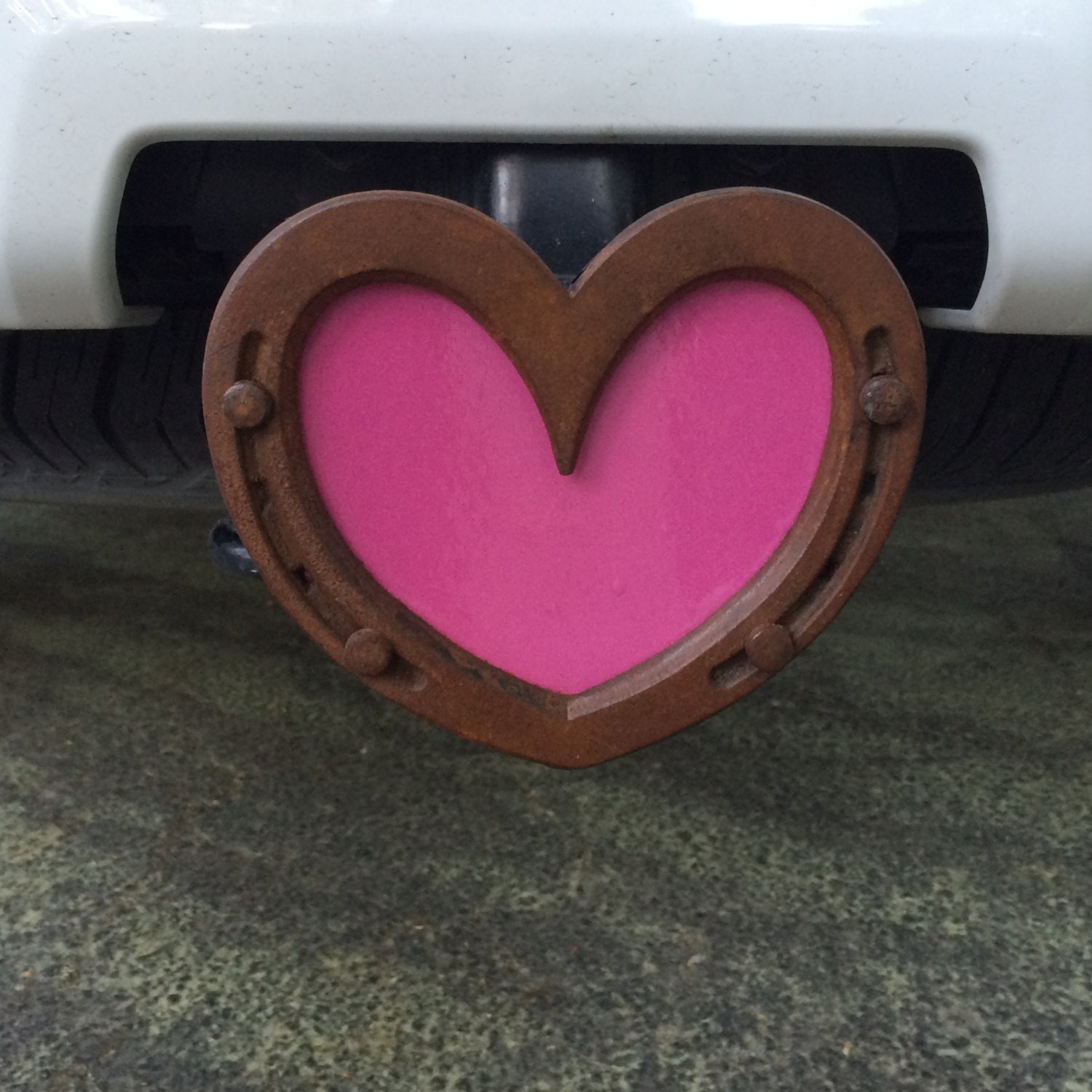 Horseshoe Hitch Insert Trailer Hitch Cover by BlacksmithCreations