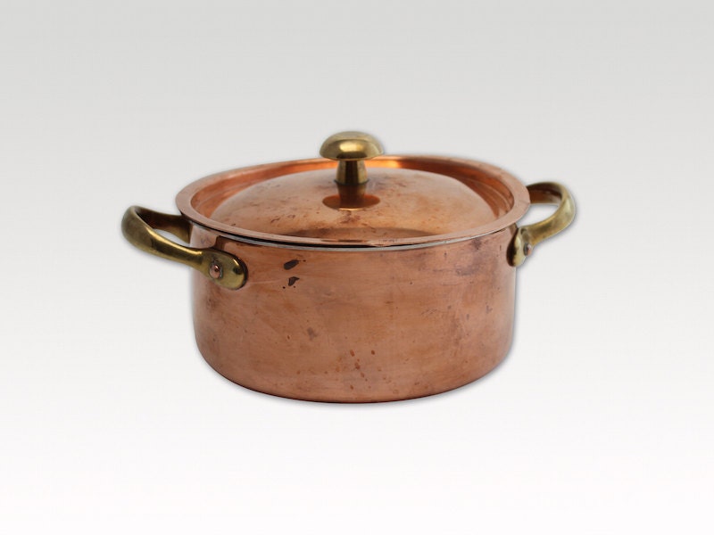 Vintage Copper Cooking Pot Copper Pan Medium sized Tagus