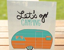Popular items for lets go camping on Etsy
