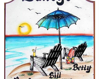 Personalized beach signs