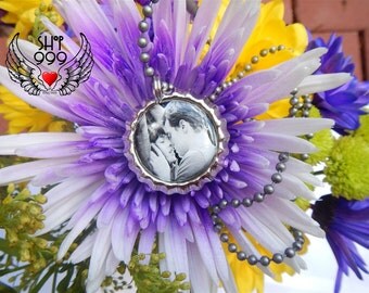 50 SHADES OF GREY bottle cap 18" ball chain necklace featuring Anastasia Steele and Christian Grey (Dakota Johnson & Jamie Dornan)