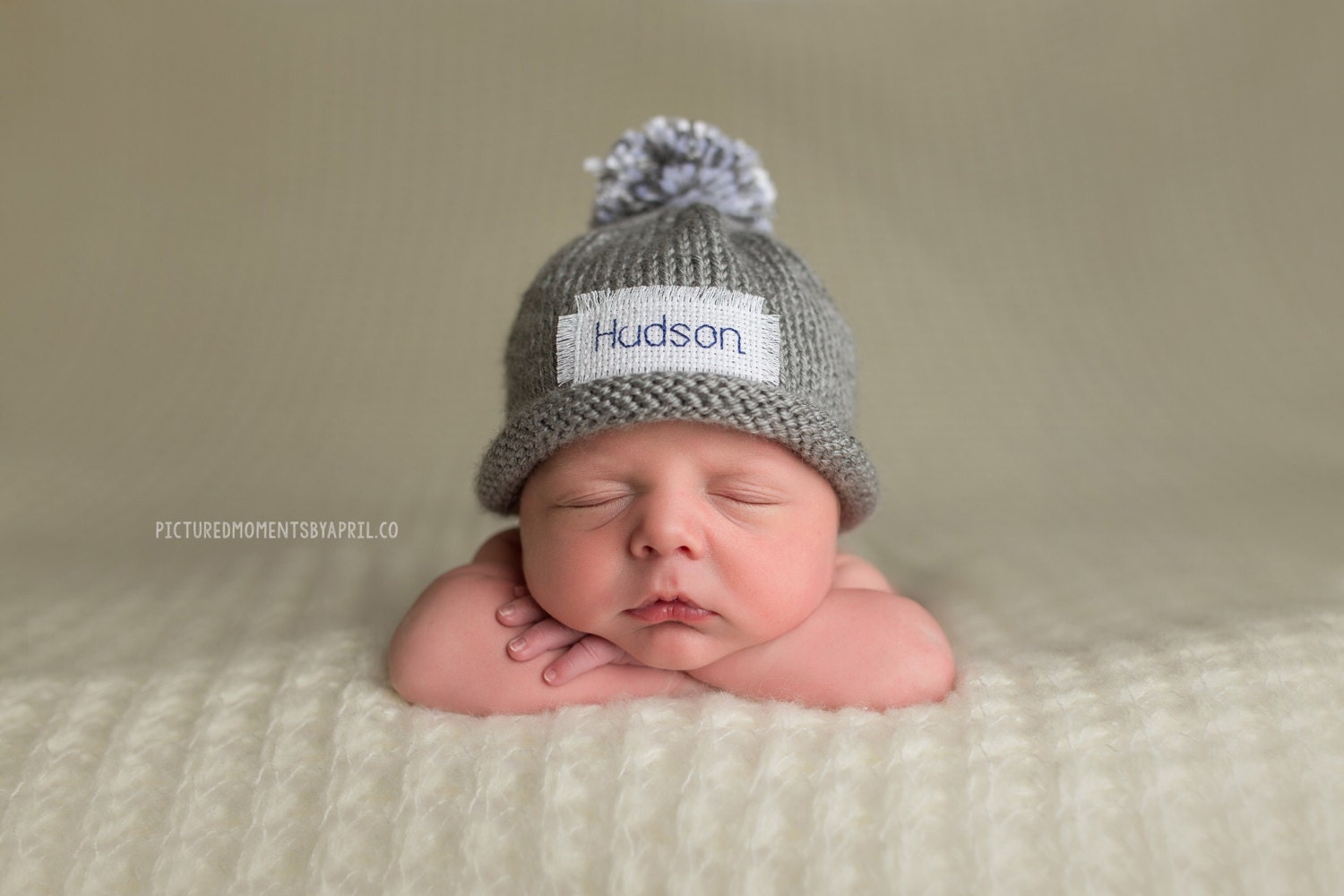 Personalized baby hat monogram winter hat baby boy hats