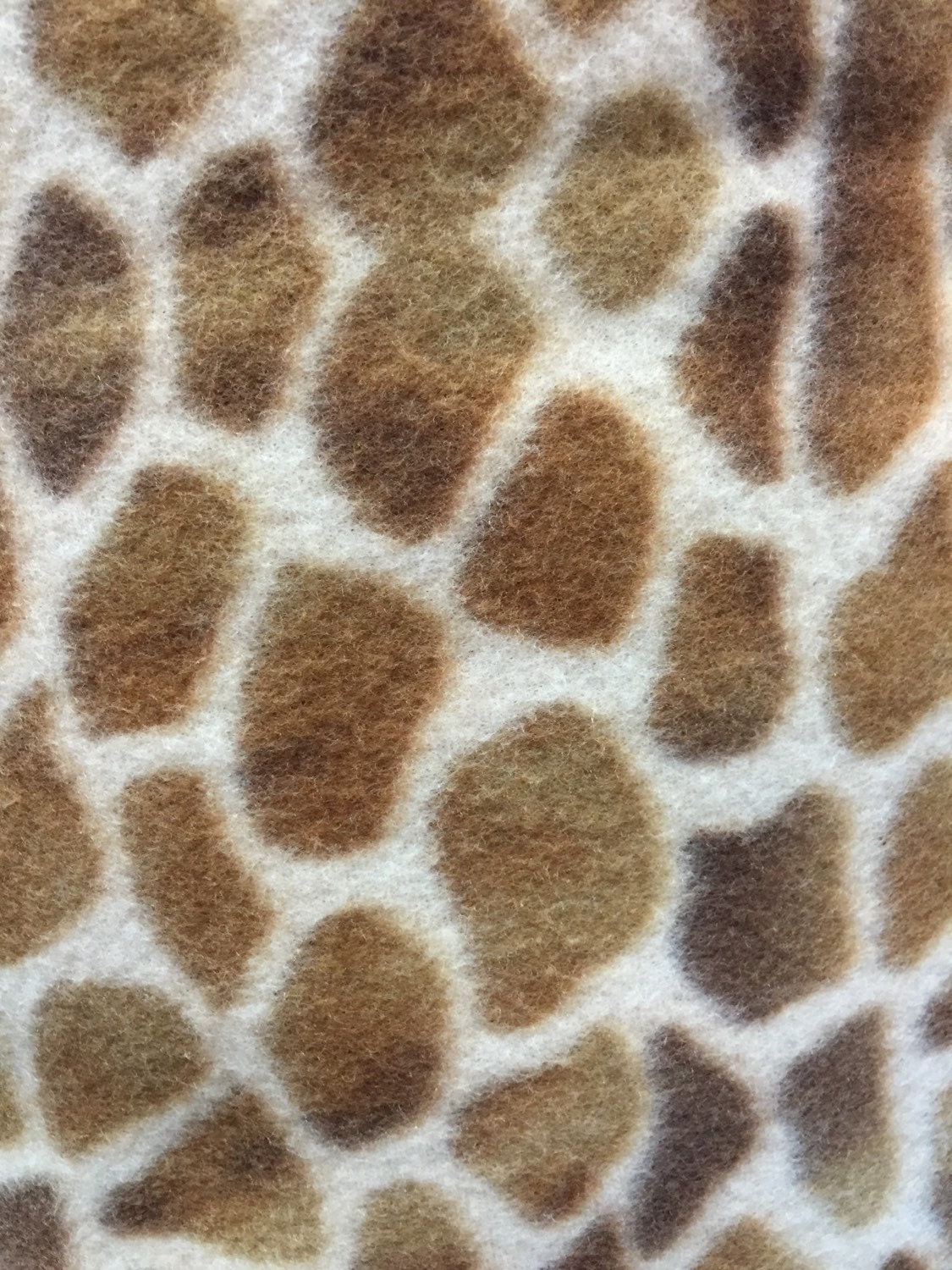 Polar Fleece Giraffe Design Animal Print Fabric by the yard