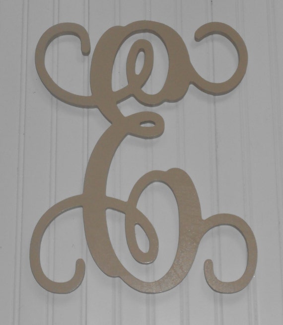Painted 24 Large Individual Vine Letters Wooden by LettersForYou