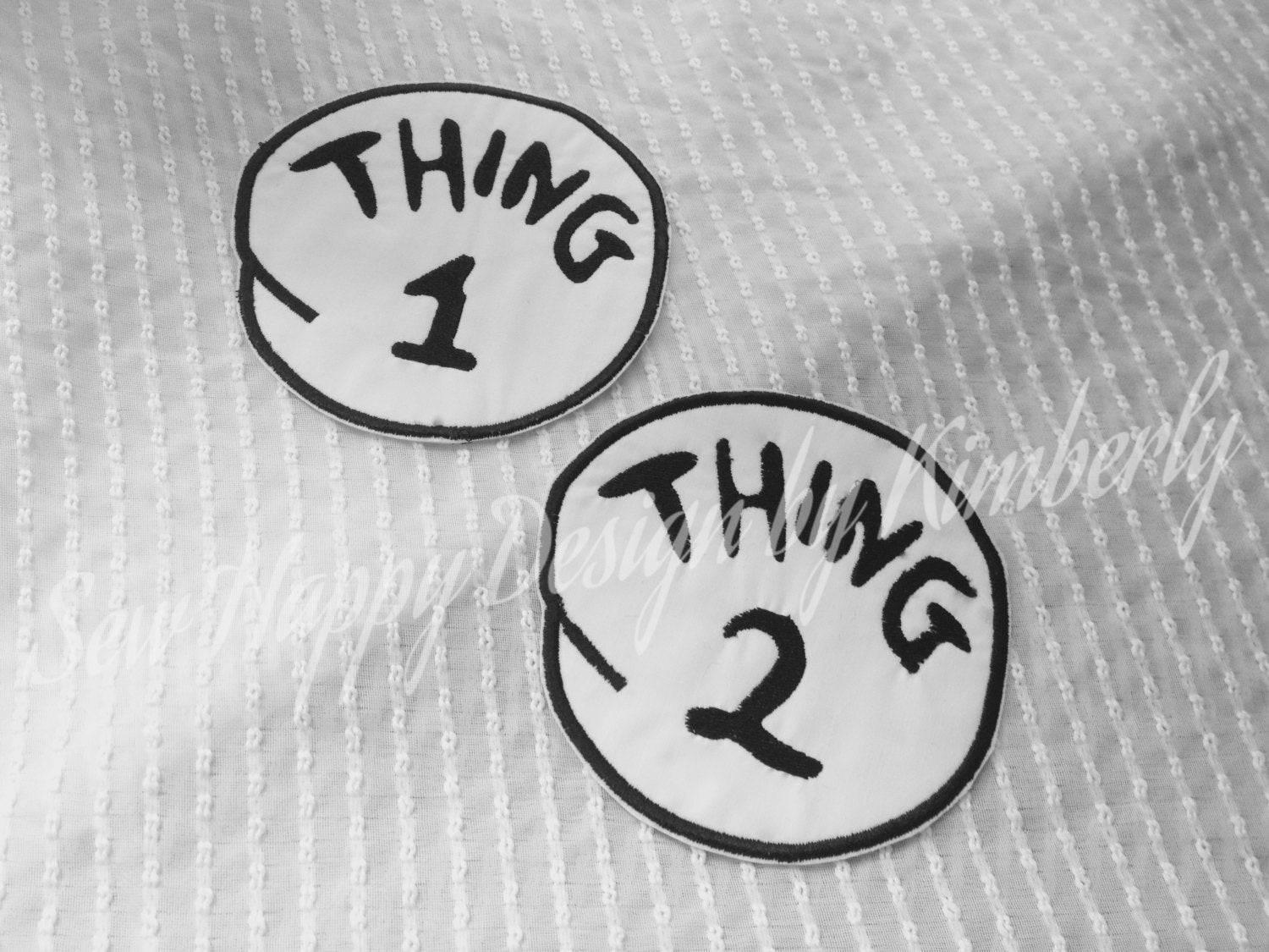 5 Thing 1 and Thing 2 Iron on