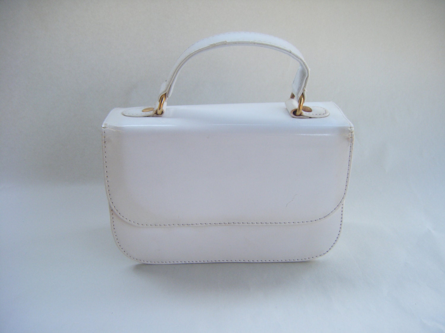 vintage white purse