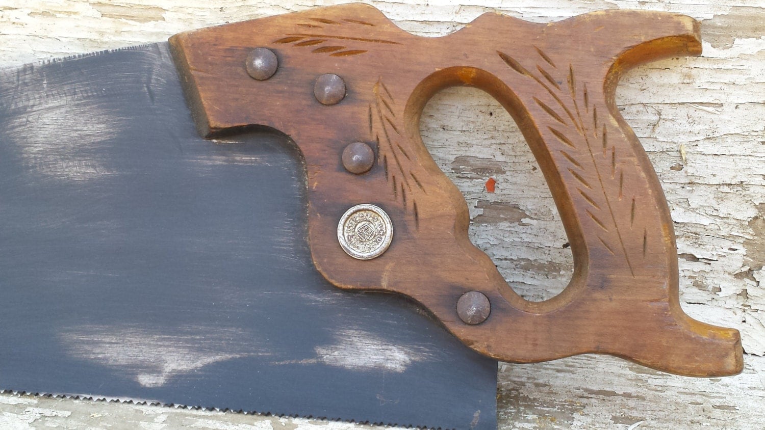 Vintage Disston Hand Saw by VintagePossumHoller on Etsy