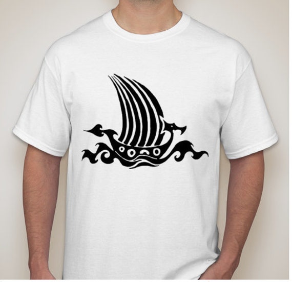 viking ship t shirt