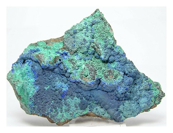 Blue Azurite Green Malachite Botryoidal by FenderMinerals on Etsy