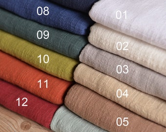 Soft Linen Cotton Gauze Fabric Sold by Half Meter MJ176