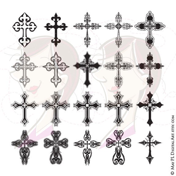 gothic cross clip art free - photo #39