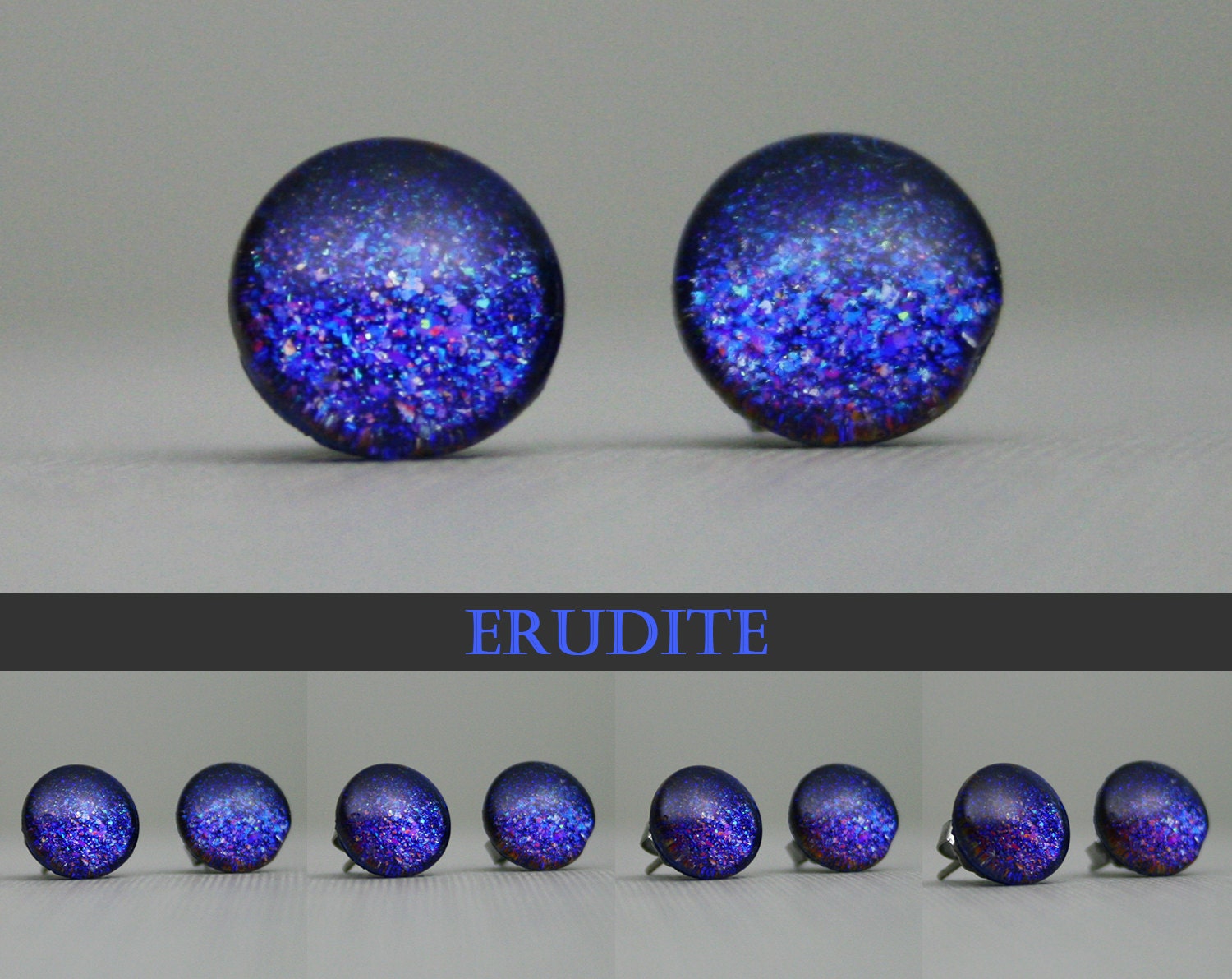 Erudite Color Shifting Stud Earrings by moonlightmine on Etsy