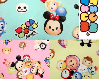 Disney Tsum Tsum Cotton Japanese Fabric / Half Yard