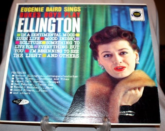 RARE FIND! Eugenie Baird Sings Duke's Boys Play Ellington Vintage Recording DCF - 1021, Classical Jazz Album! Elegant Jazz on Design Records