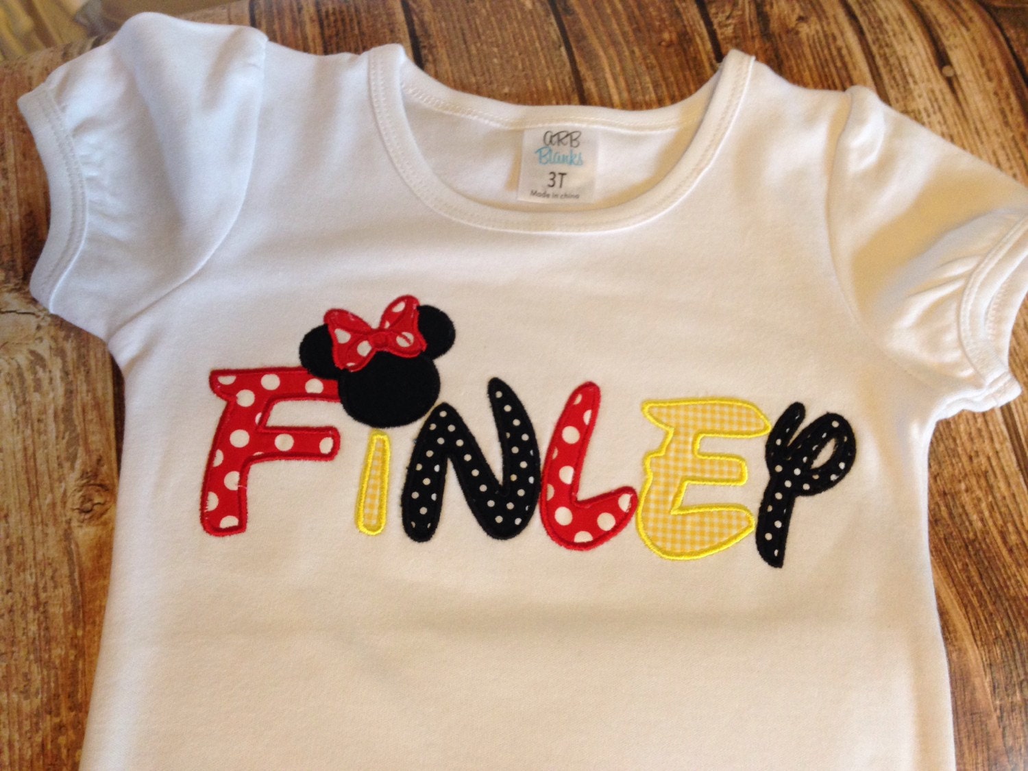 Girls custom embroidered Disney vacation personalized shirt
