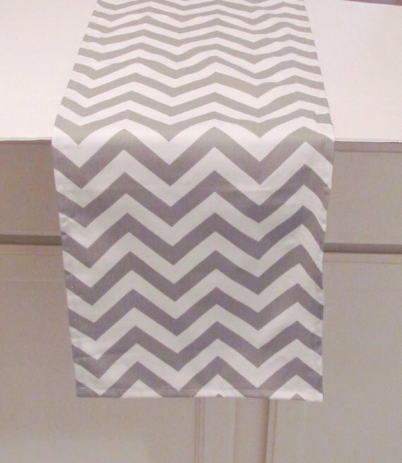 Grey Table Runner Grey Chevron Zigzag Table Runner Grey