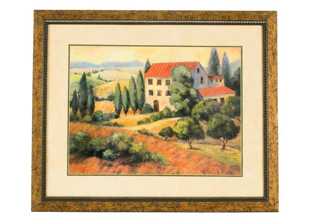 Landscape Painting of Tuscany by American impressionist Joan