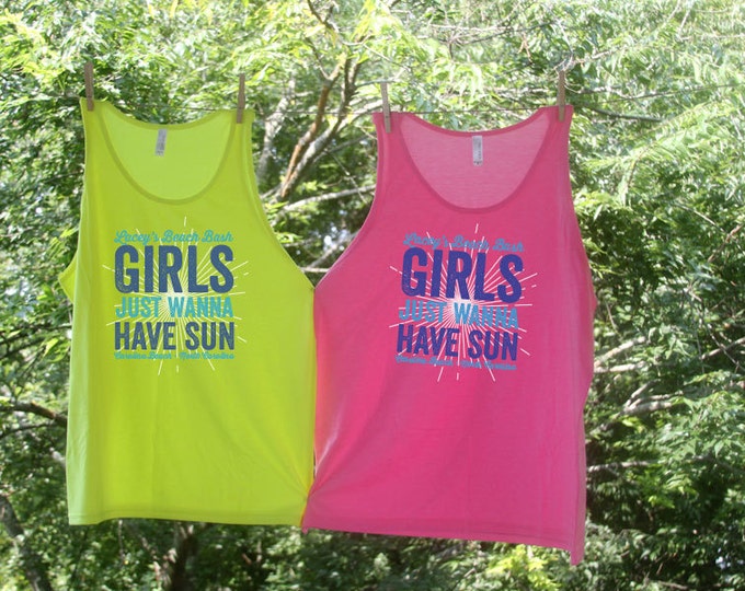 Girls Just Wanna Have Sun Beach Bachelorette Tank Sets - TW