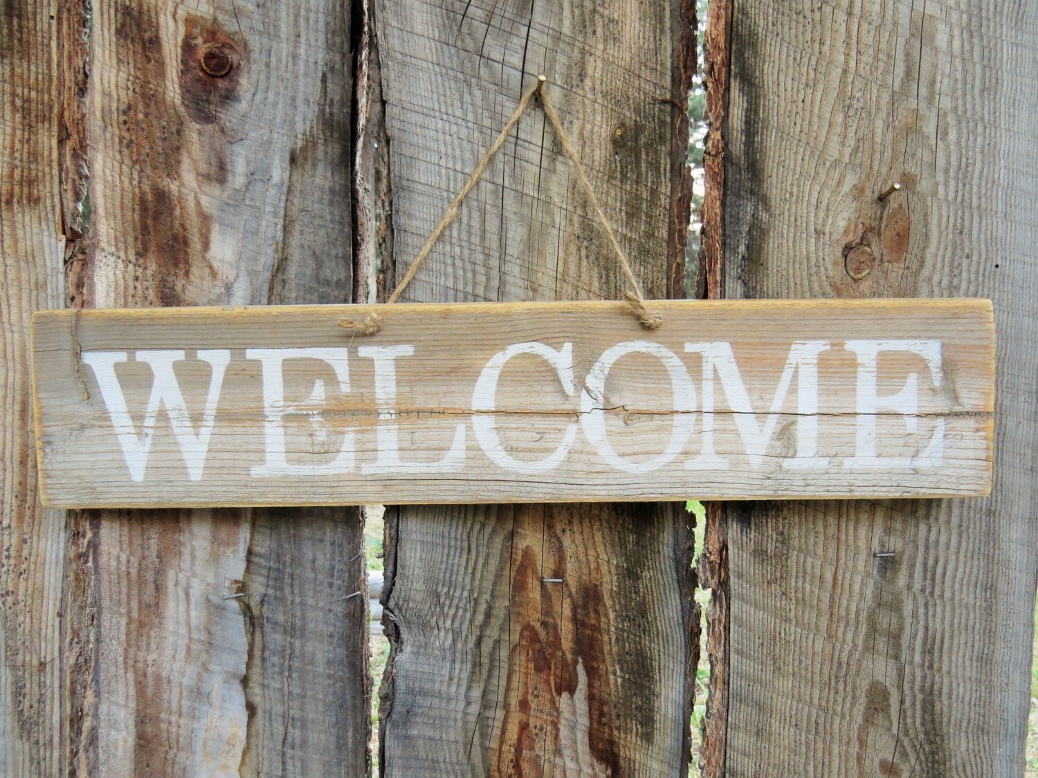 Rustic Welcome Sign 8