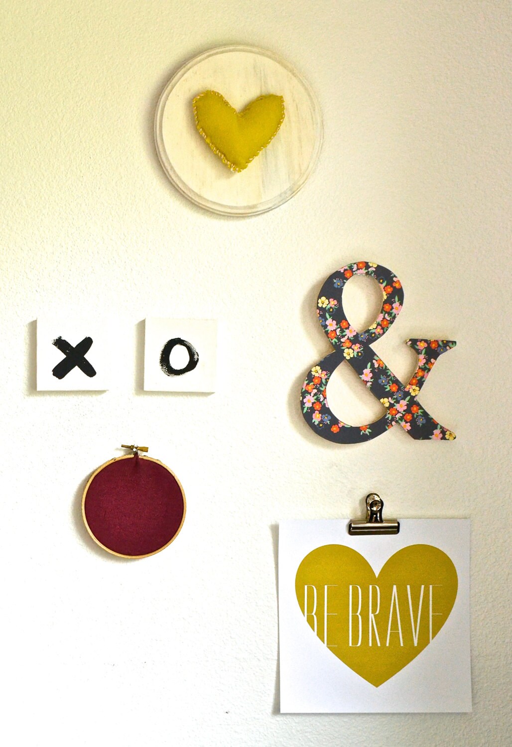 XO 3x3 Square Canvas XO Wall Decor Nursery Gallery Wall