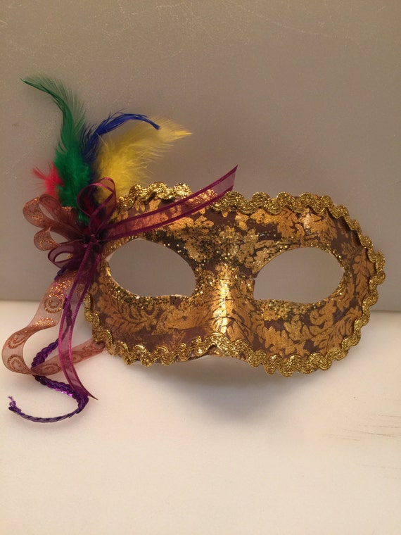 Mardi Gras maskpaper mâché triple thick mod by NaomisSweetStuff