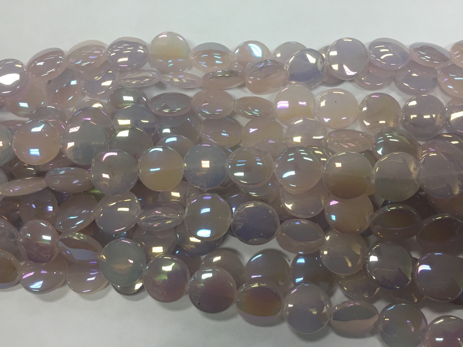 15mm glass shiny coin beads 23beads 15mm glass shiny coin beads 23beads