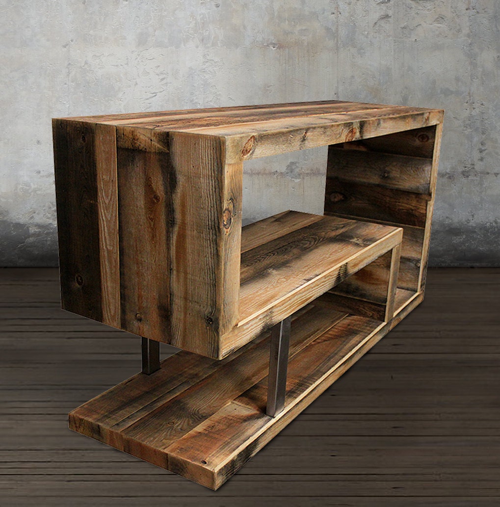 Reclaimed Wood Console by AtlasWoodCo on Etsy