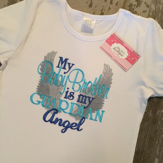 Guardian Angel/Baby Brother/Memorial/Loss Embroidered shirt