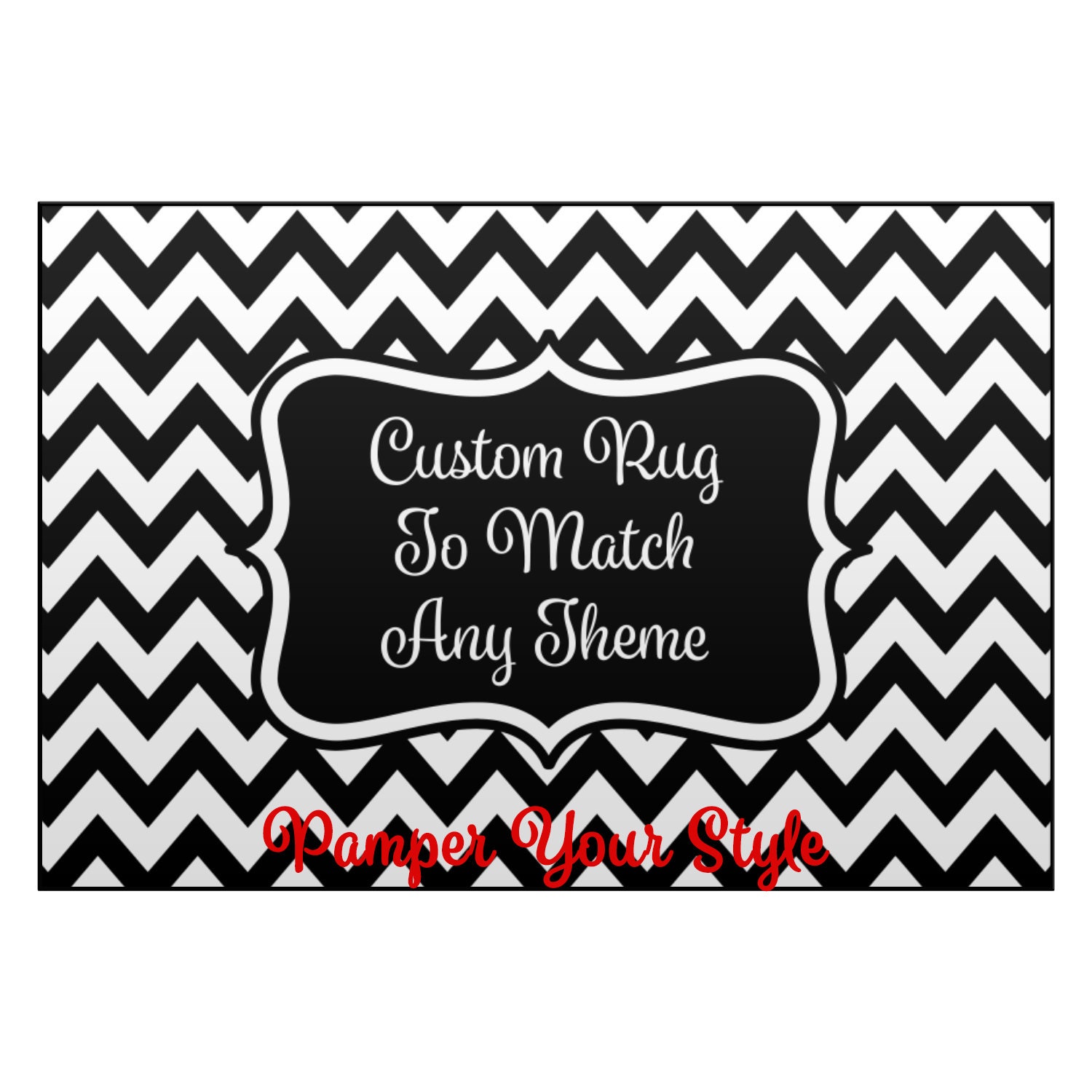 Monogrammed Area Rug Personalized Custom Rug Custom Rug