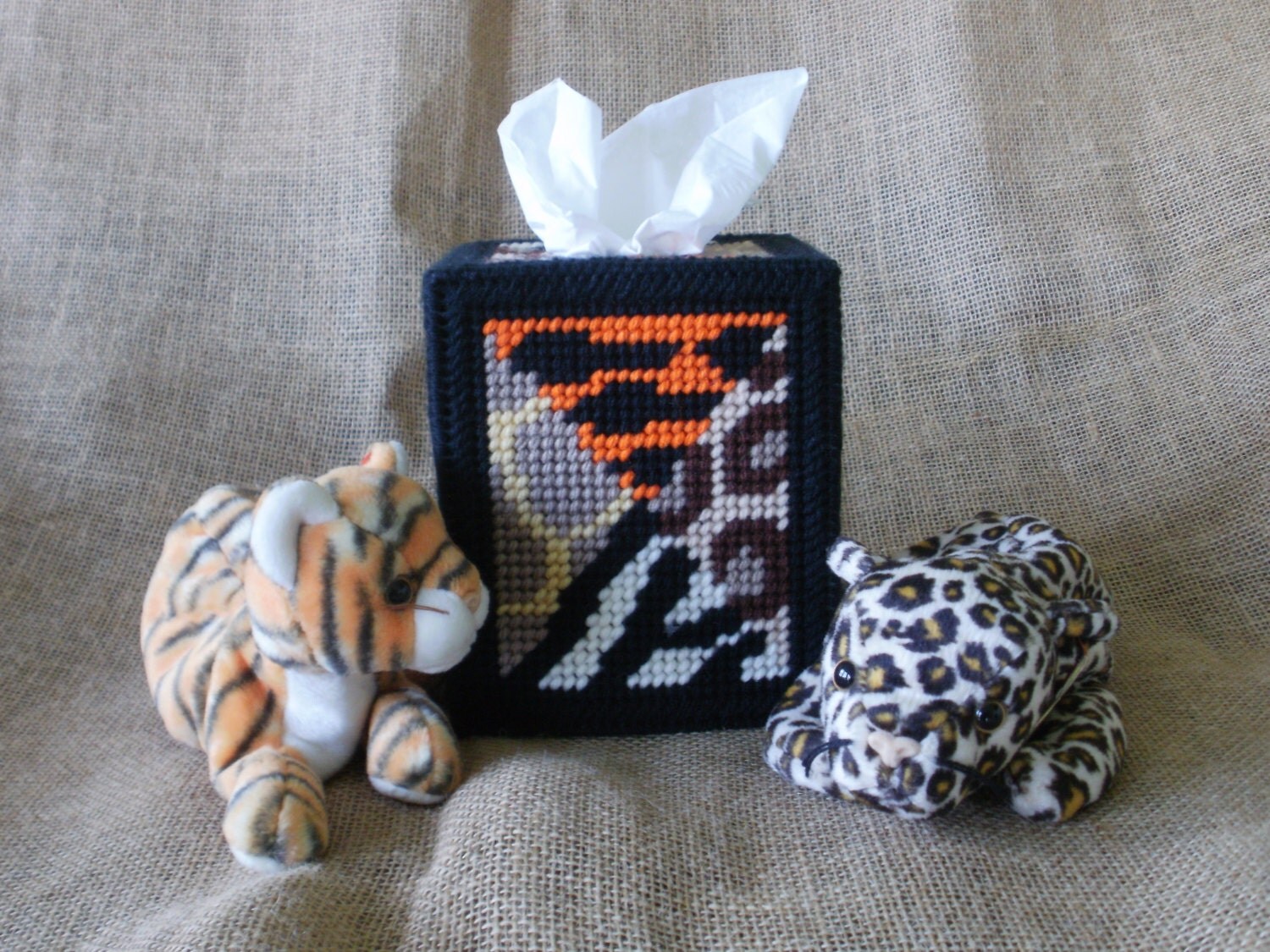 Animal Print Tissue Box Cover