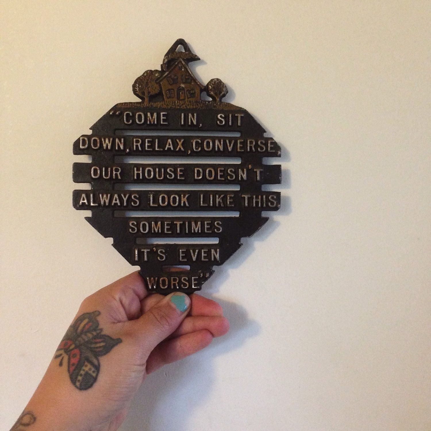 Funny wall decor by BlackMountainVintage on Etsy