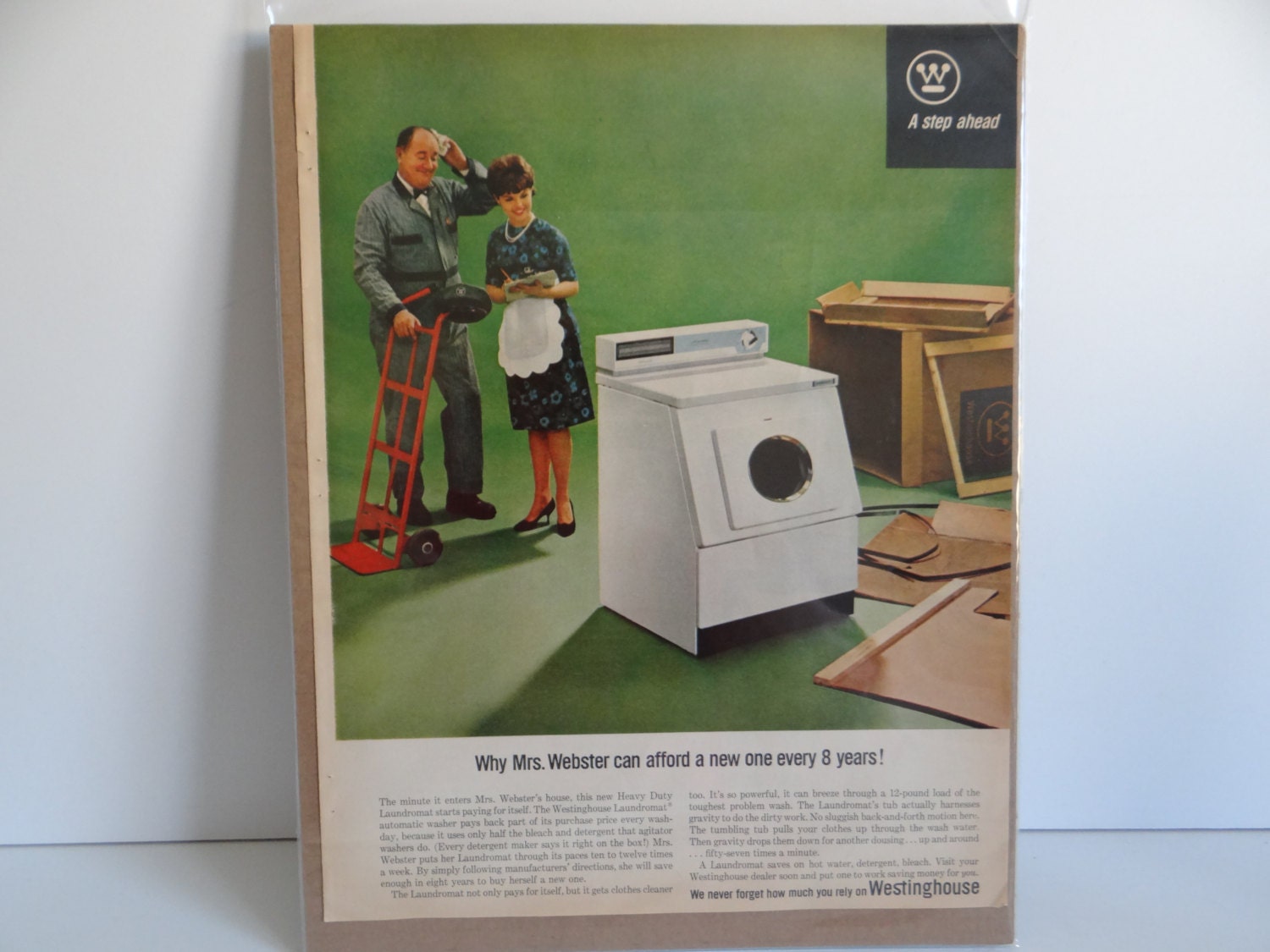 1963 Westinghouse Laundromat Automatic Washer Advertisement
