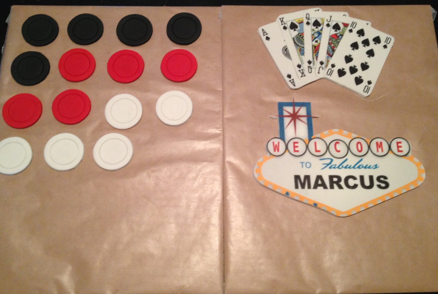 Casino cake decorating