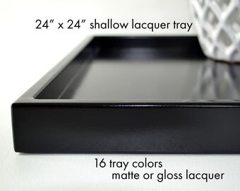 24 x 24 Large Ottoman Tray, Coffee Table Trays, Square Tray, Coffee Table Decor, Decorative Tray, Large Serving Tray, Modern Coffee Table