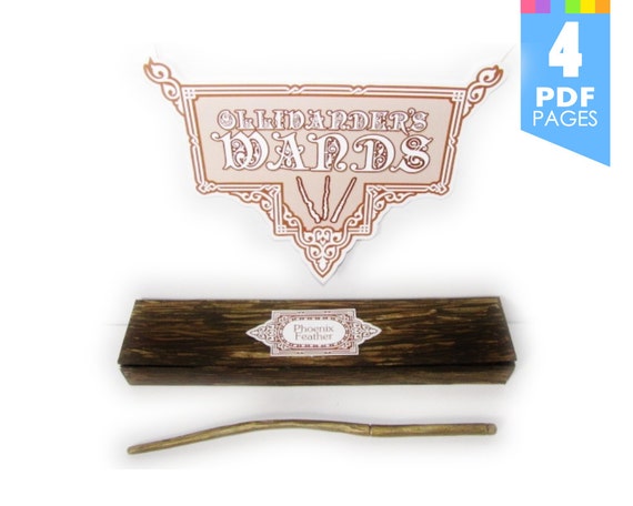 Ollivander's Wands Sign & Labels Templates Harry Potter