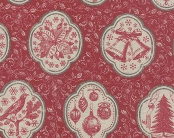 Joyeux Noel Linen by French General for Moda Rouge 13710 11L