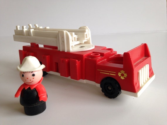 vintage little people fire truck