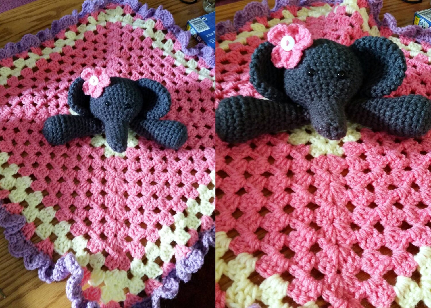 Crochet Baby Security Blanket Crochet by LovnCareHandmadeItem