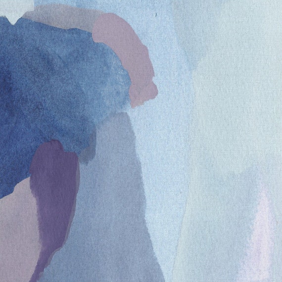 Blue Abstract Painting Giclee Abstract Canvas Art Print