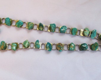 Vintage, Retro Turquoise Necklace from Roadside Store - Estate find!