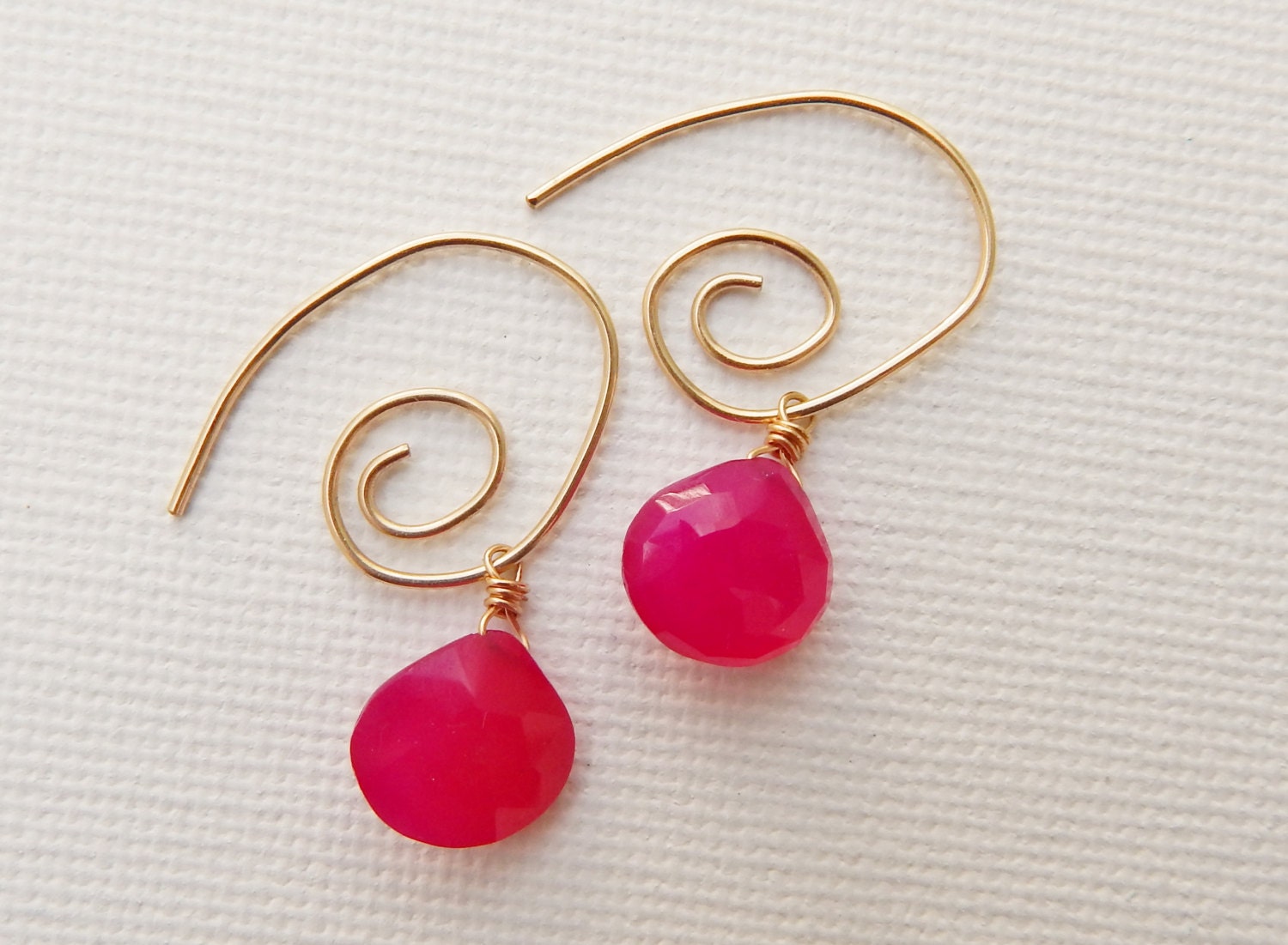 hot pink earrings
