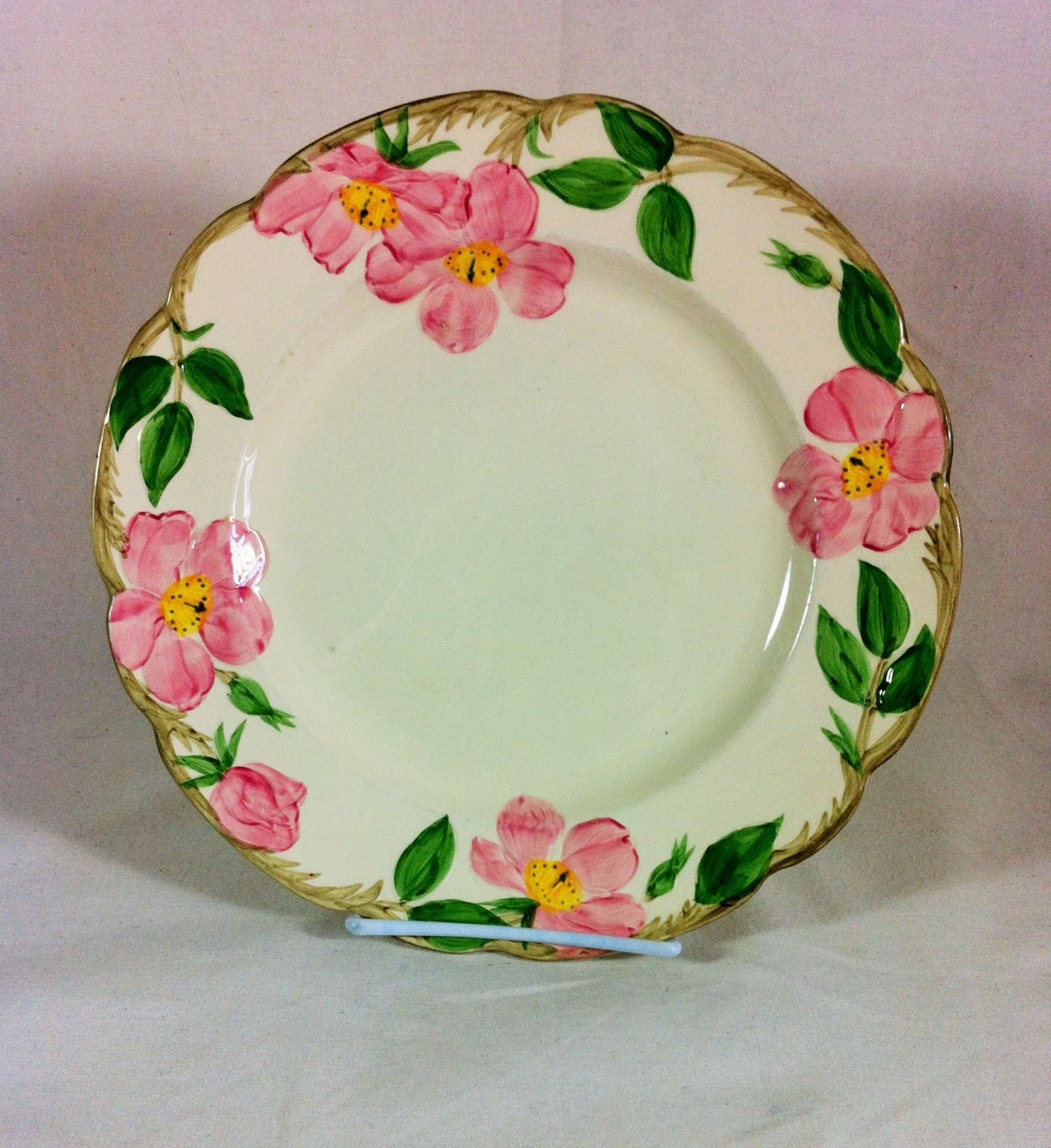 Franciscan Desert Rose Dinner Plate USA 70s by KathrynsThisandThat