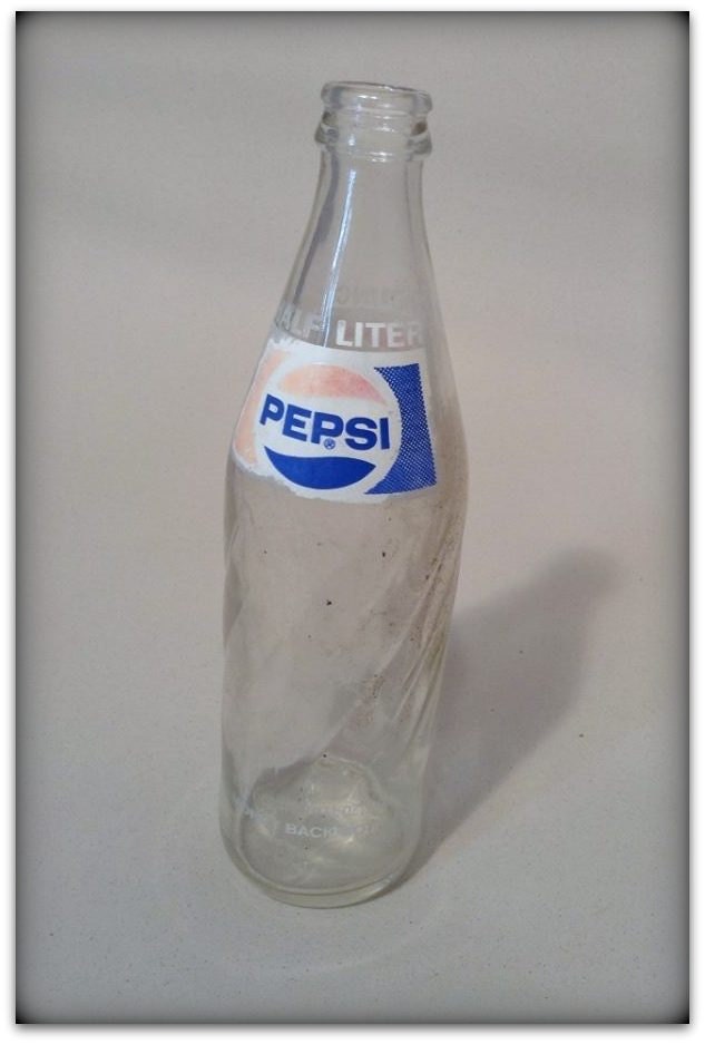 Vintage Pepsi Bottle Half Liter 169 Fl Oz